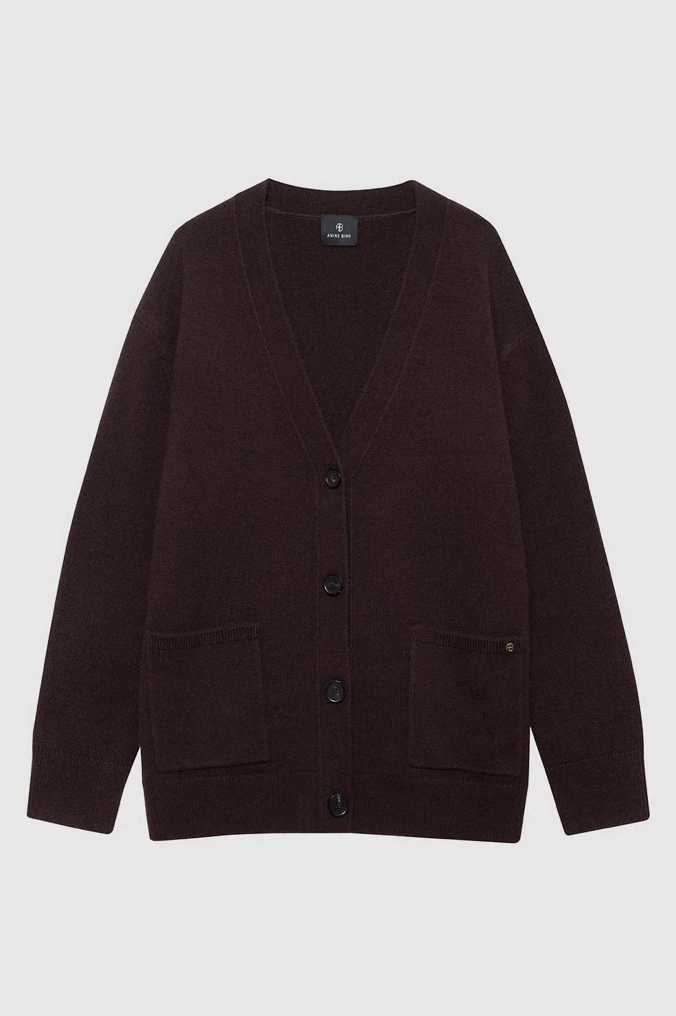 Jackson Cardigan - Deep Brown sold by Anine Bing product image thumbnail 3