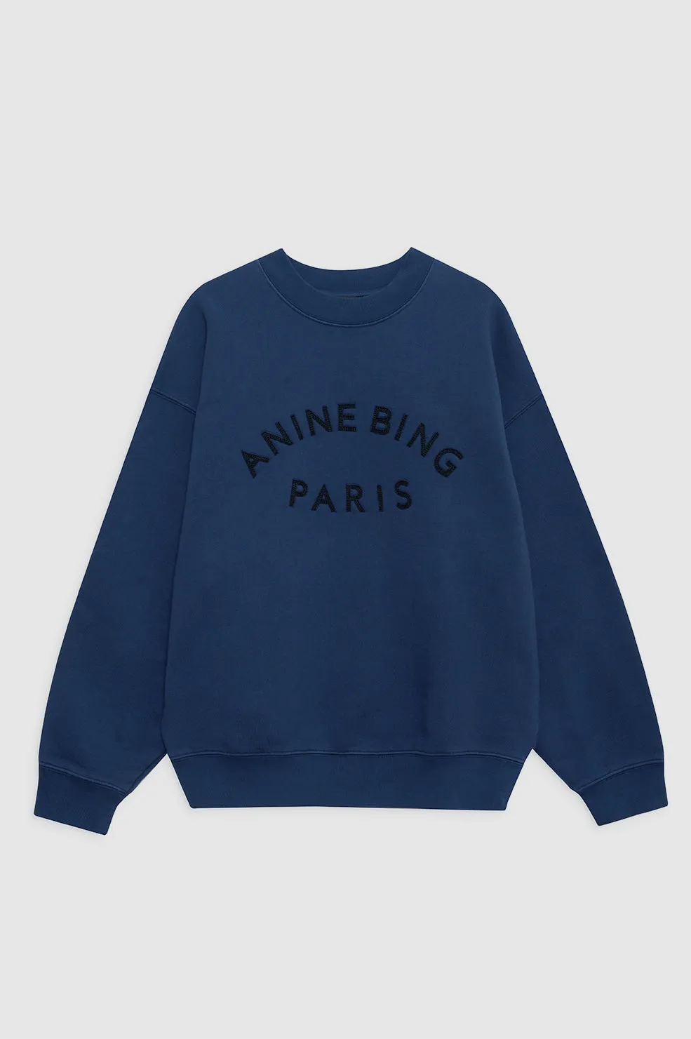 Jaci Sweatshirt Paris - Washed Navy sold by Anine Bing product image thumbnail 3