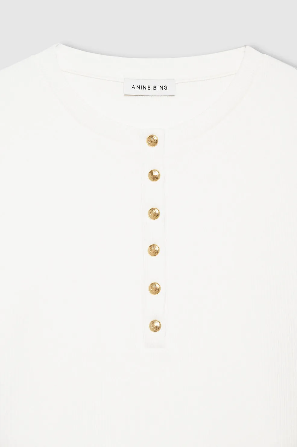 Alessia Long Sleeve Tee - Ivory sold by Anine Bing product image thumbnail 4