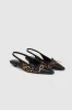 Zoey Slingback Heels - Leopard Calf Hair sold by Anine Bing