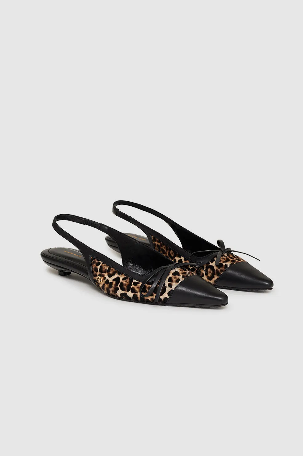 Zoey Slingback Heels - Leopard Calf Hair sold by Anine Bing product image thumbnail 4