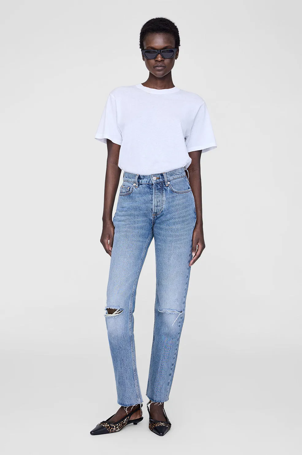 Zoey Slingback Heels - Leopard Calf Hair sold by Anine Bing product image thumbnail 2