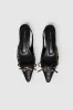 Zoey Slingback Heels - Leopard Calf Hair sold by Anine Bing