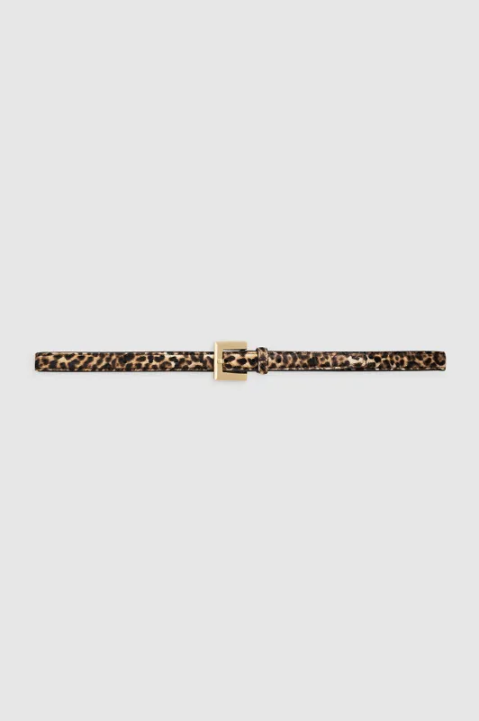 Nicola Belt - Leopard Calf Hair sold by Anine Bing