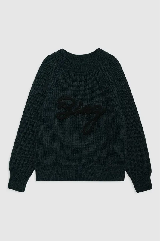 Kendrick Sweater Bing - Dark Teal sold by Anine Bing