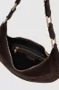 Kate Hobo Bag - Dark Brown Suede sold by Anine Bing