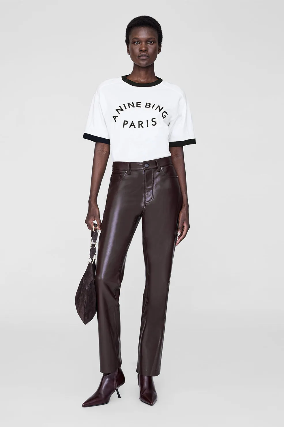 Kate Hobo Bag - Dark Brown Suede sold by Anine Bing product image thumbnail 2