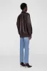 Kelanie Jacket - Deep Brown Recycled Leather sold by Anine Bing