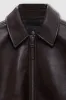 Kelanie Jacket - Deep Brown Recycled Leather sold by Anine Bing