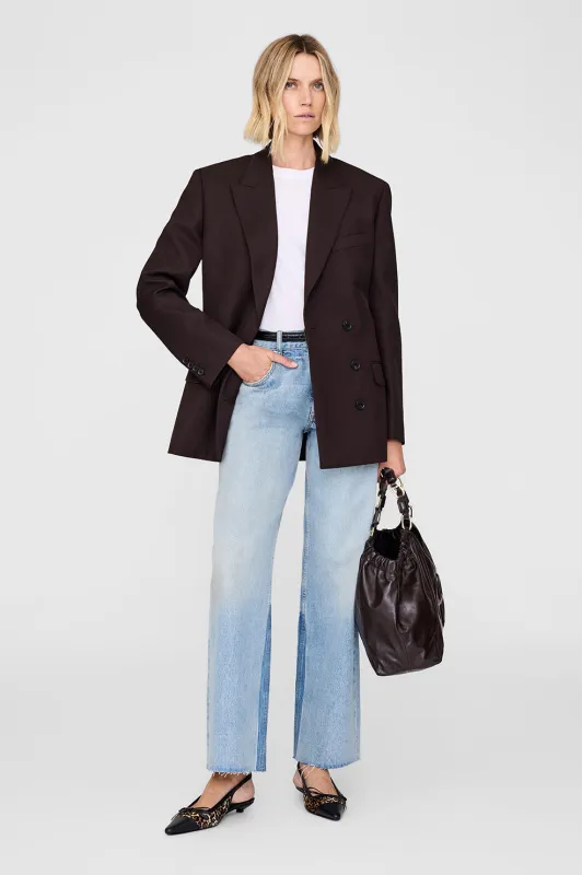 Aretha Blazer - Deep Brown sold by Anine Bing