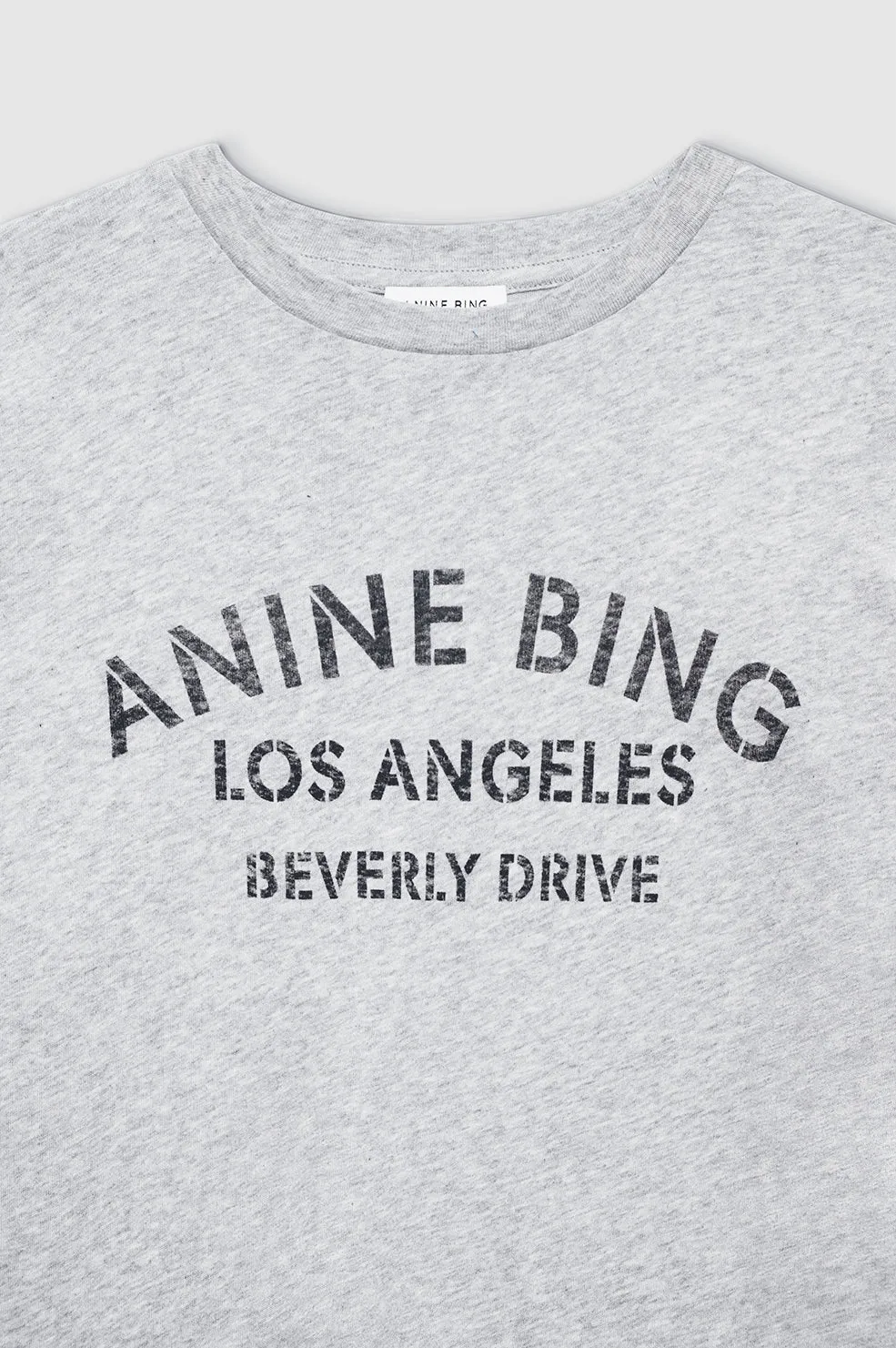 Cohen Tee Los Angeles Stencil - Medium Heather Grey sold by Anine Bing product image thumbnail 4