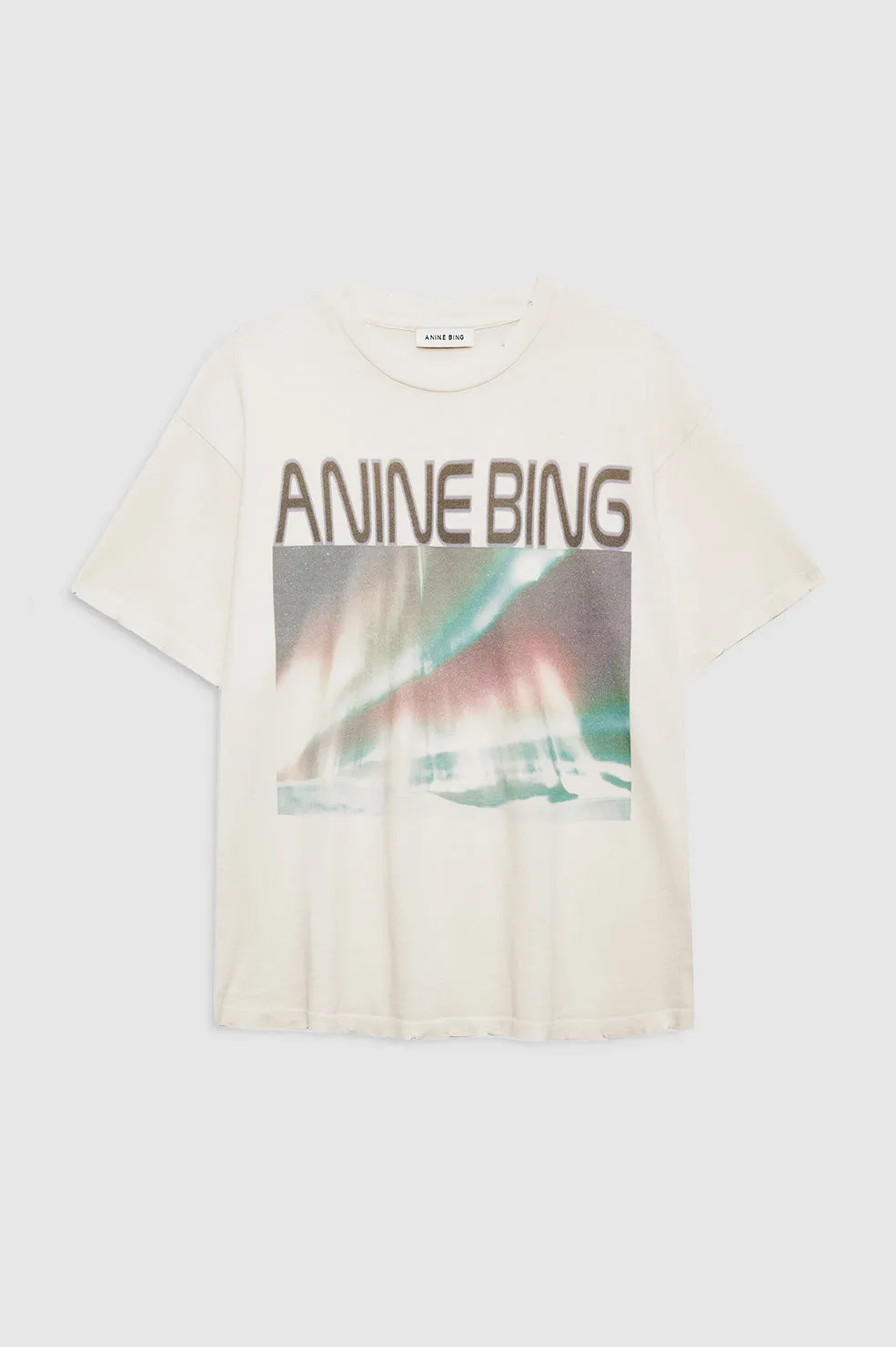 Cade Tee Northern Lights - Off White sold by Anine Bing