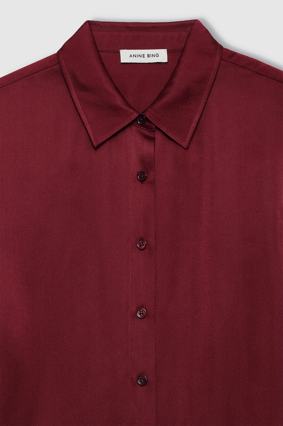 Amanda Shirt - Cabernet sold by Anine Bing product image thumbnail 2