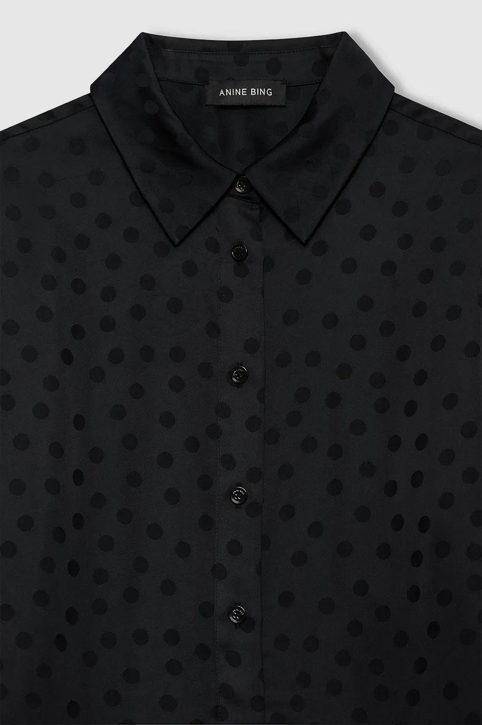 Amanda Shirt - Black Dot Jacquard sold by Anine Bing product image thumbnail 2