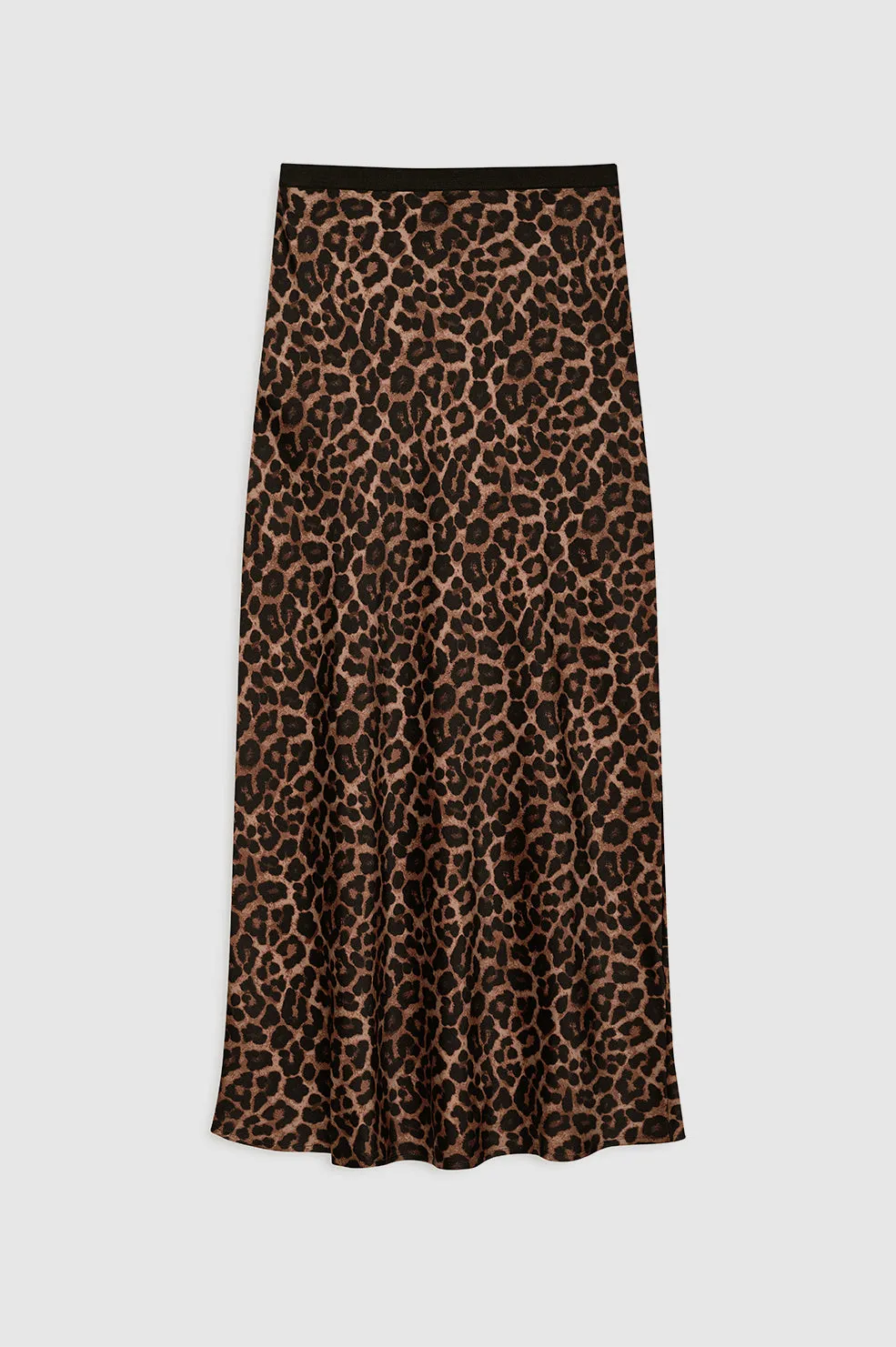 Printed Bar Silk Skirt - Black And Brown Leopard sold by Anine Bing product image thumbnail 3