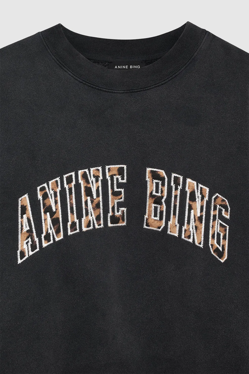 Miles Sweatshirt Anine Bing Leopard - Washed Black sold by Anine Bing product image thumbnail 4