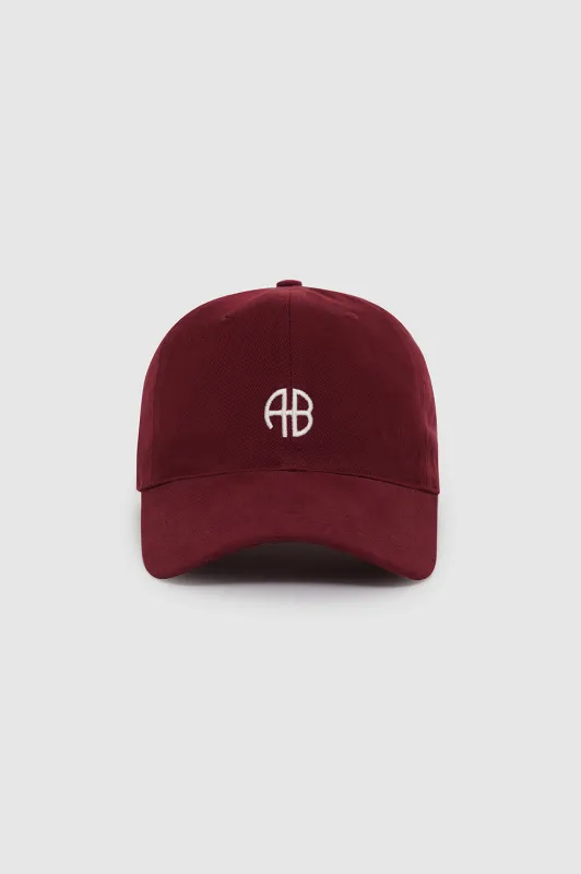 Jeremy Baseball Cap Ab - Cabernet made by Anine Bing