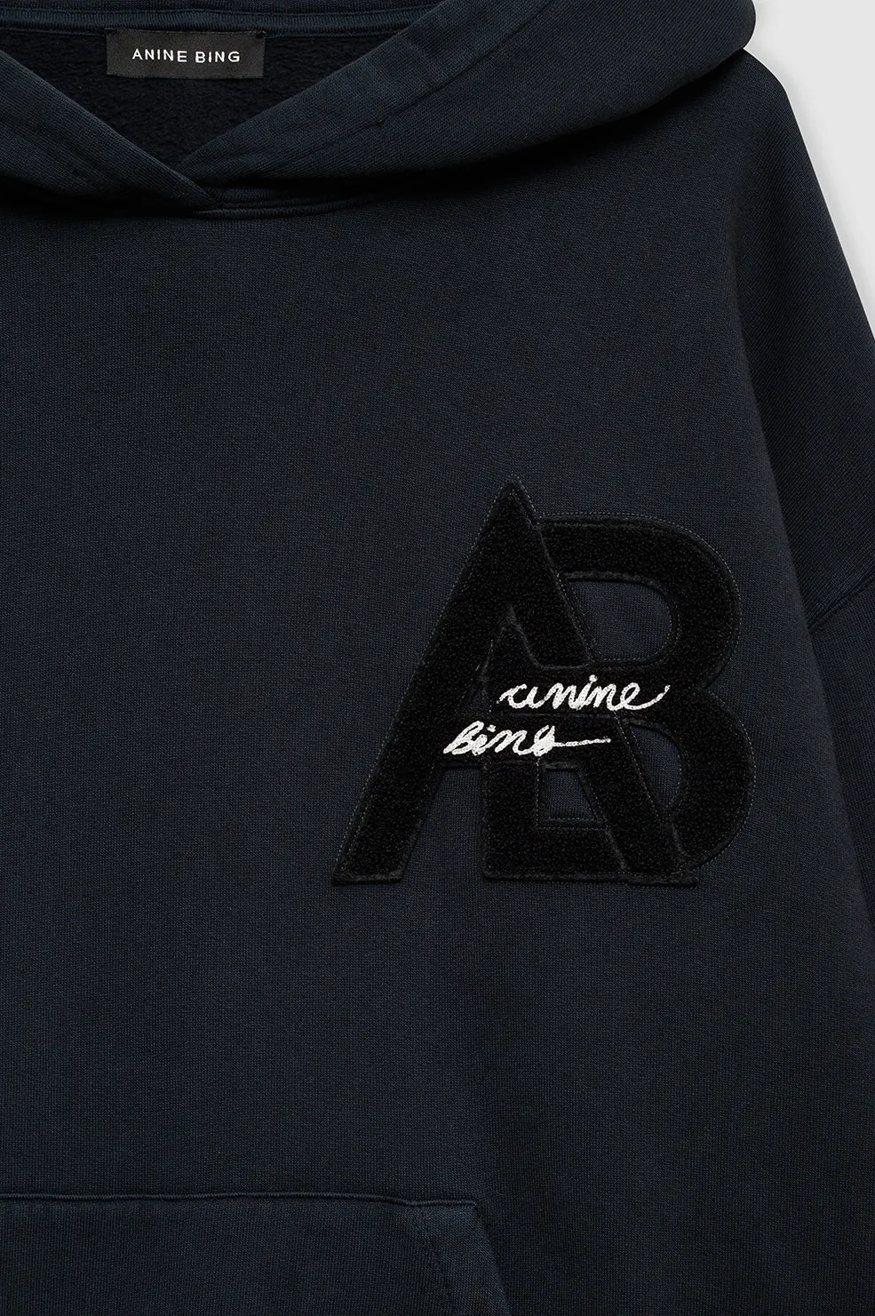 Jaci Hoodie Letterman - Vintage Black sold by Anine Bing product image thumbnail 4