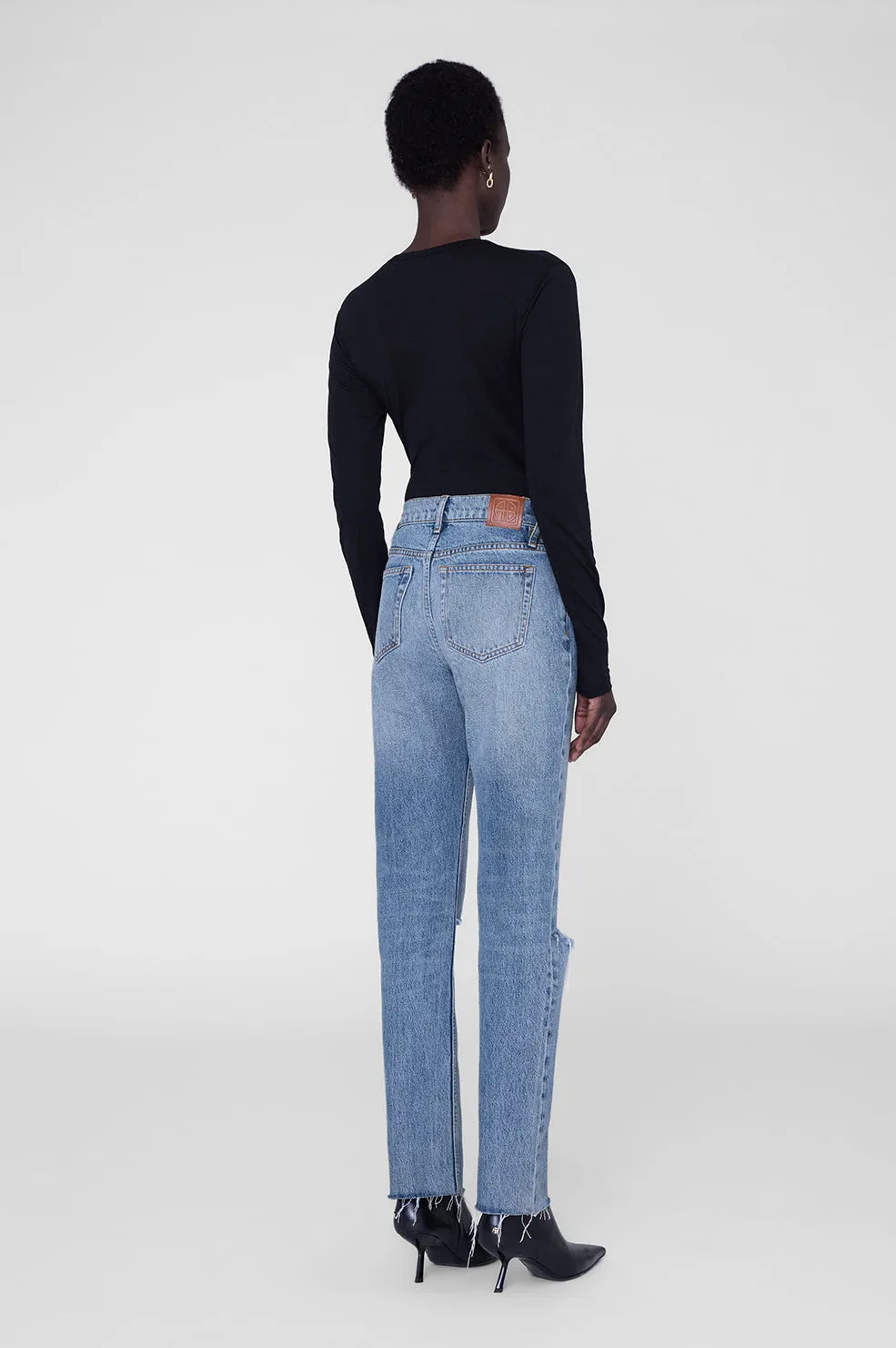 Sylvie Long Sleeve Tee - Black sold by Anine Bing product image thumbnail 2