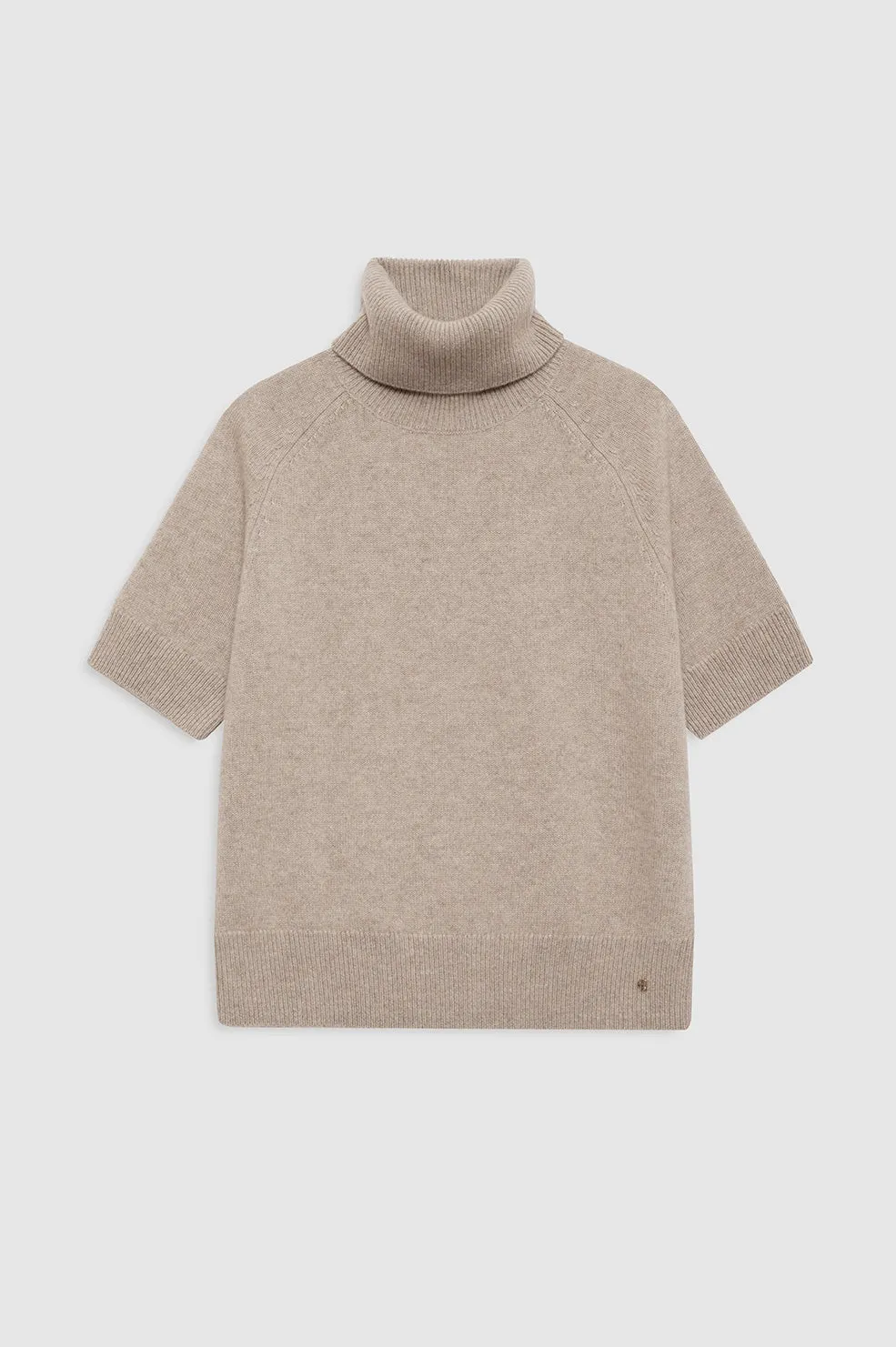 Jackson Turtleneck Sweater - Stone Melange sold by Anine Bing