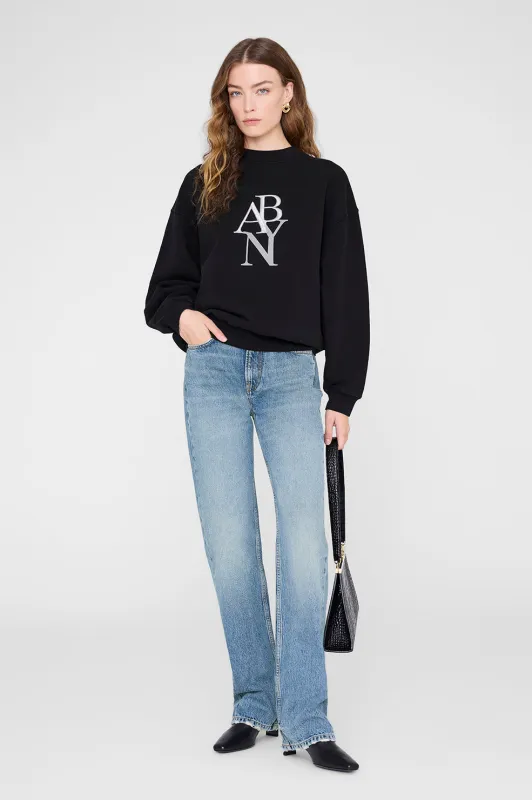 Jaci Sweatshirt Ab Ny - Black sold by Anine Bing
