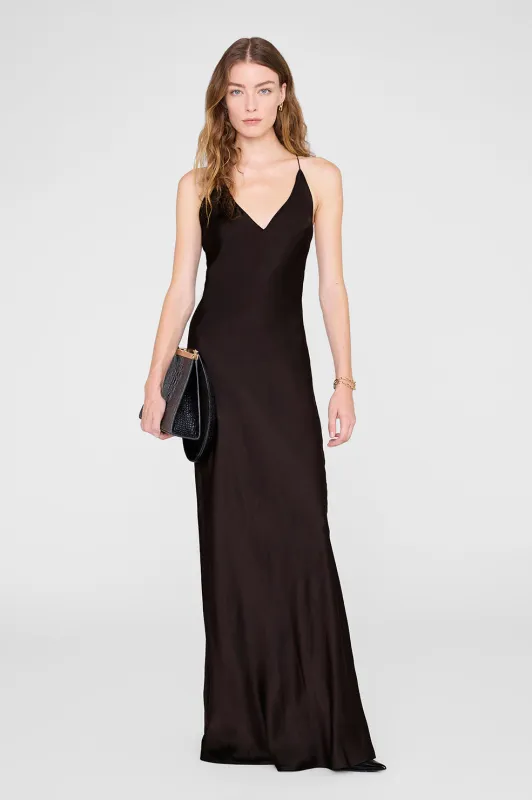 Laurel Dress - Deep Brown sold by Anine Bing