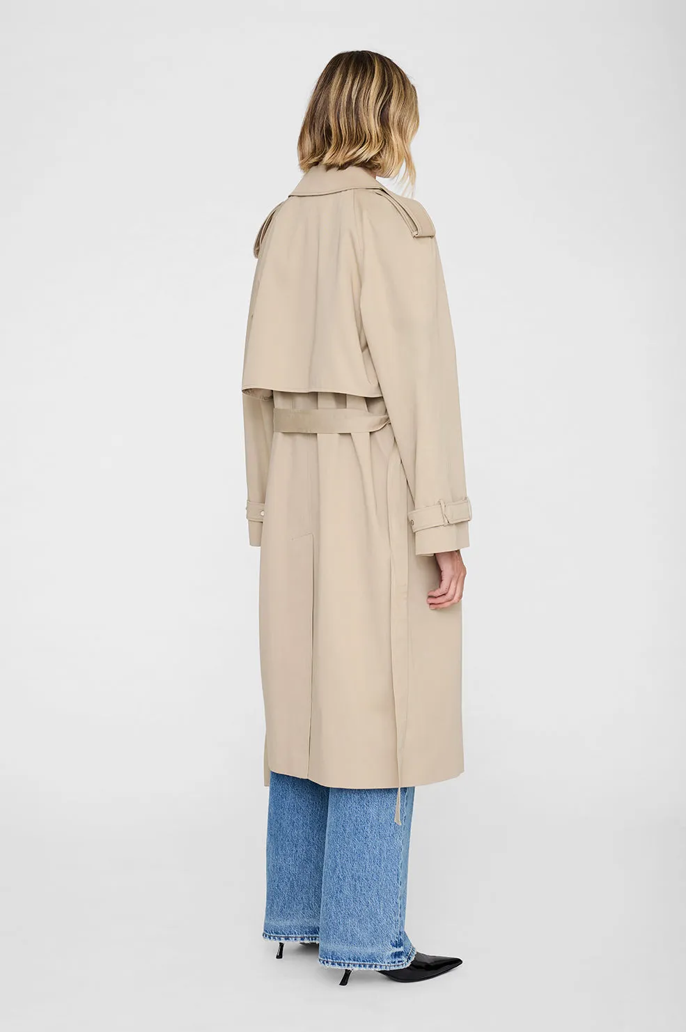 Rickie Maxi Trench - Beige sold by Anine Bing product image thumbnail 3