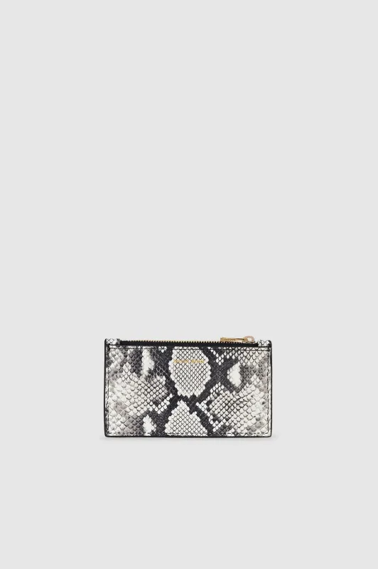 Lucy Card Holder - Python sold by Anine Bing