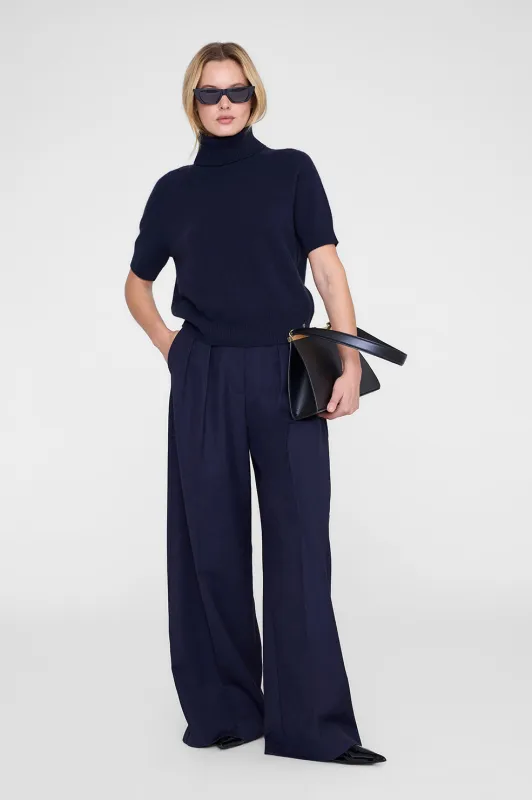 Jackson Turtleneck Sweater - Midnight Blue sold by Anine Bing