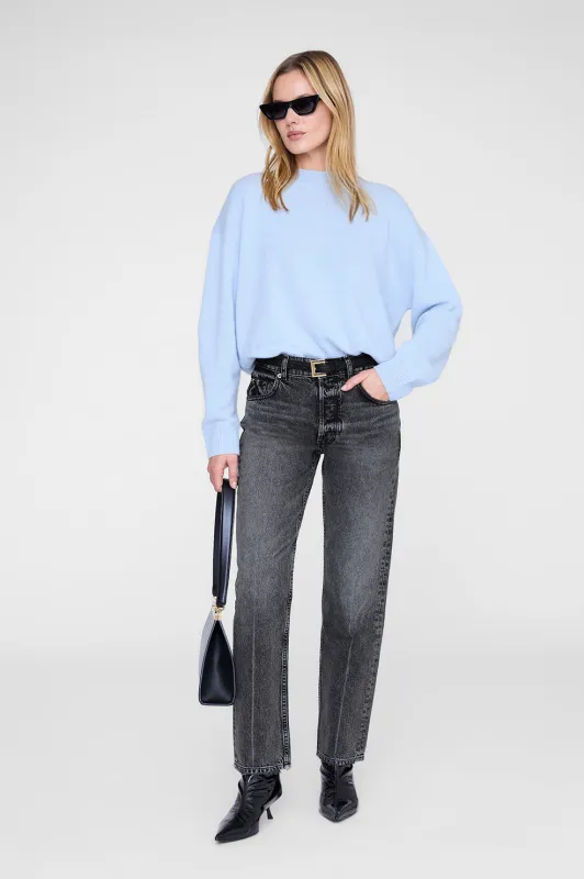 Lee Crew Sweater - Pale Blue sold by Anine Bing