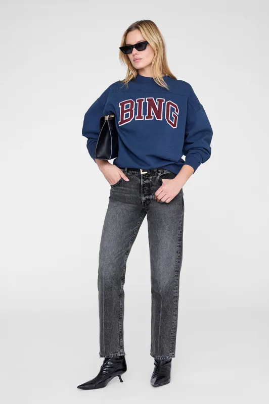 Trenton Sweatshirt Bing - Washed Navy sold by Anine Bing