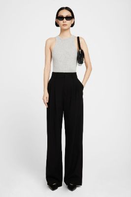 Eva Tank - Heather Grey sold by Anine Bing