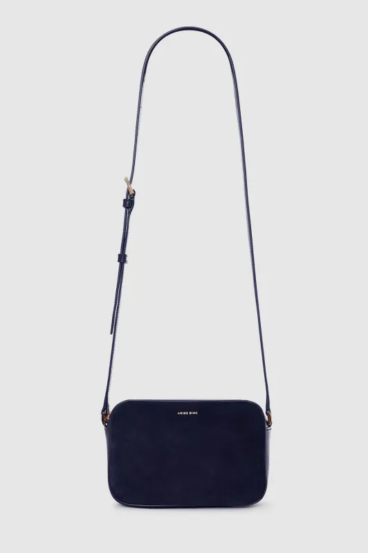 Elly Camera Bag - Navy Suede sold by Anine Bing