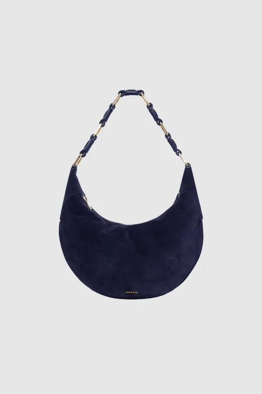 Kate Hobo Bag - Navy Suede sold by Anine Bing