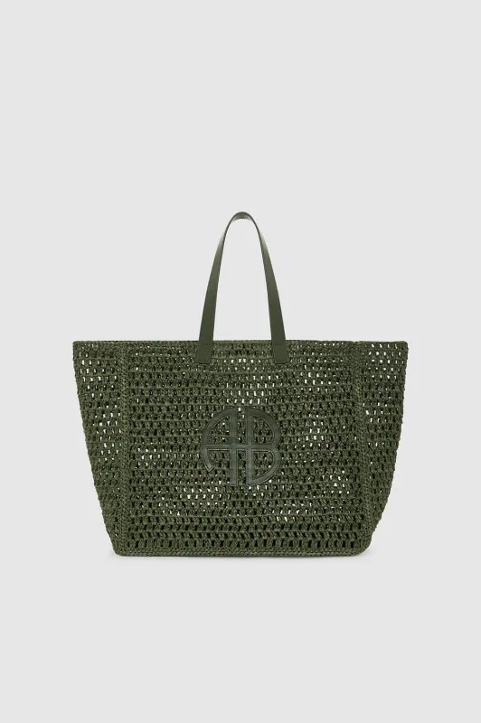 Large Rio Tote - Olive sold by Anine Bing