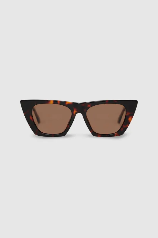 Paris Sunglasses - Tortoise sold by Anine Bing