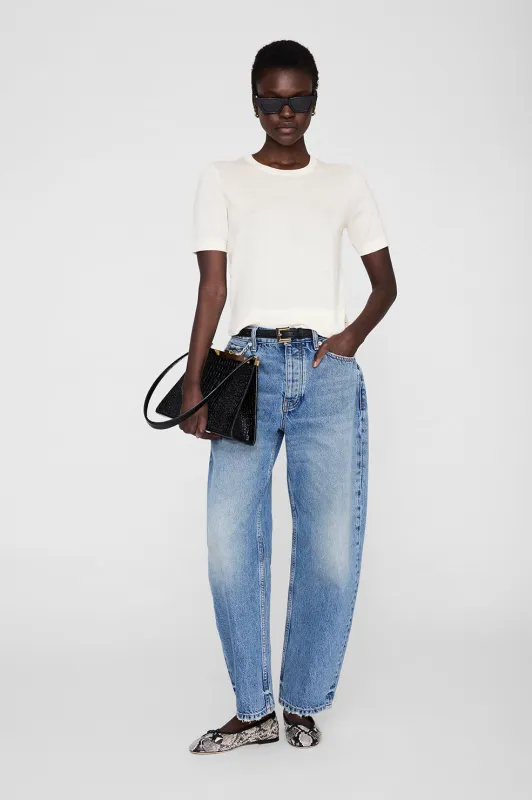 Mora Crop Sweater - Ivory sold by Anine Bing