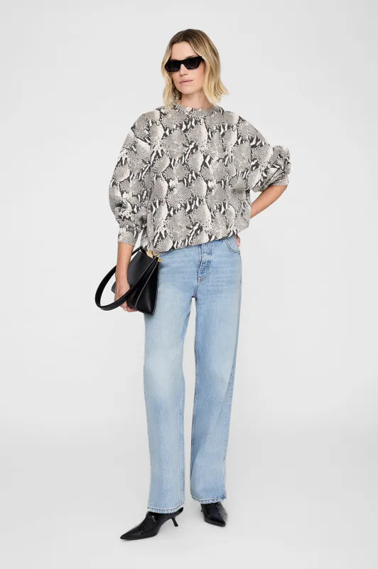 Miles Sweatshirt - Washed Python sold by Anine Bing