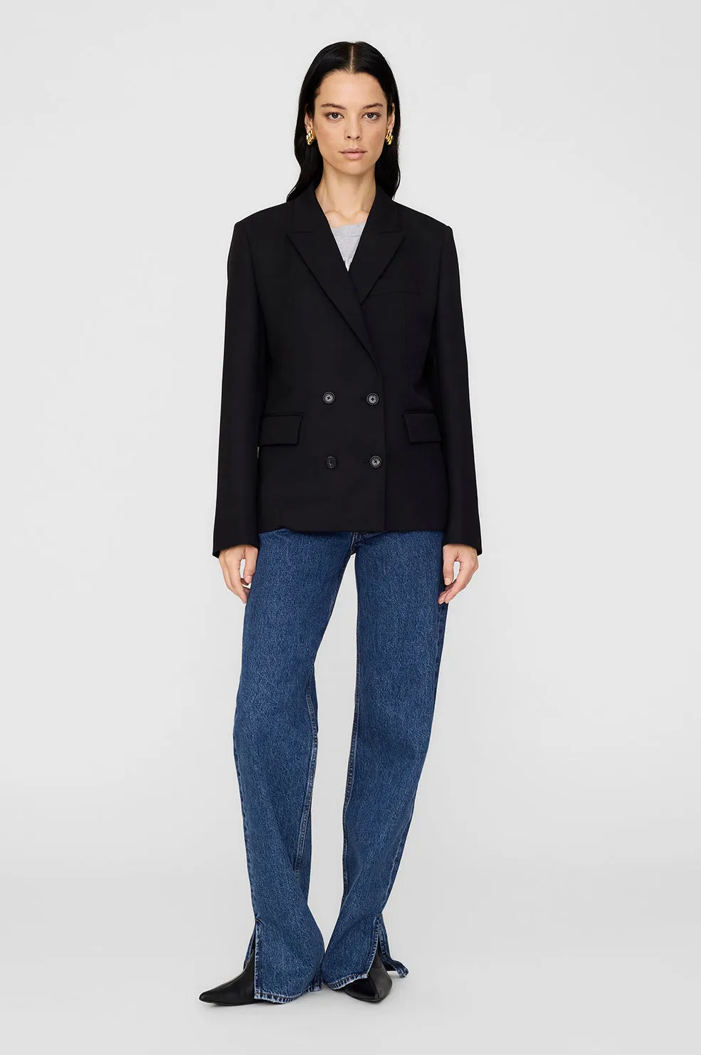 Evalyn Blazer - Black sold by Anine Bing