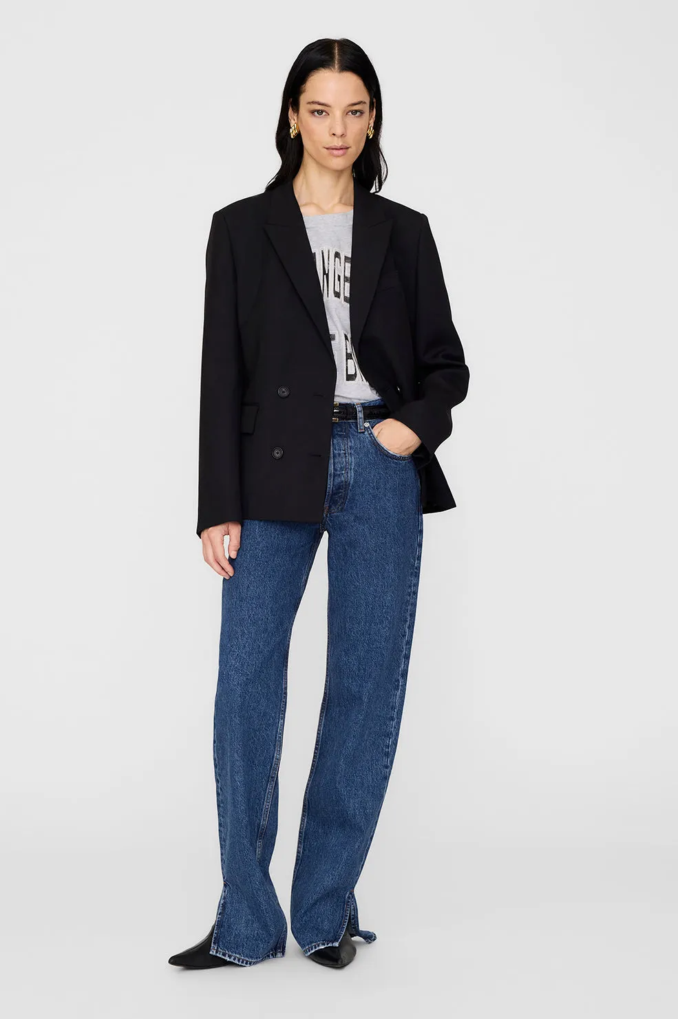 Evalyn Blazer - Black sold by Anine Bing product image thumbnail 3