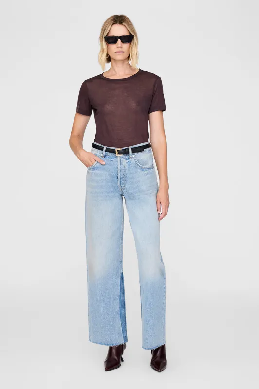 Sylvie Tee - Dark Brown sold by Anine Bing