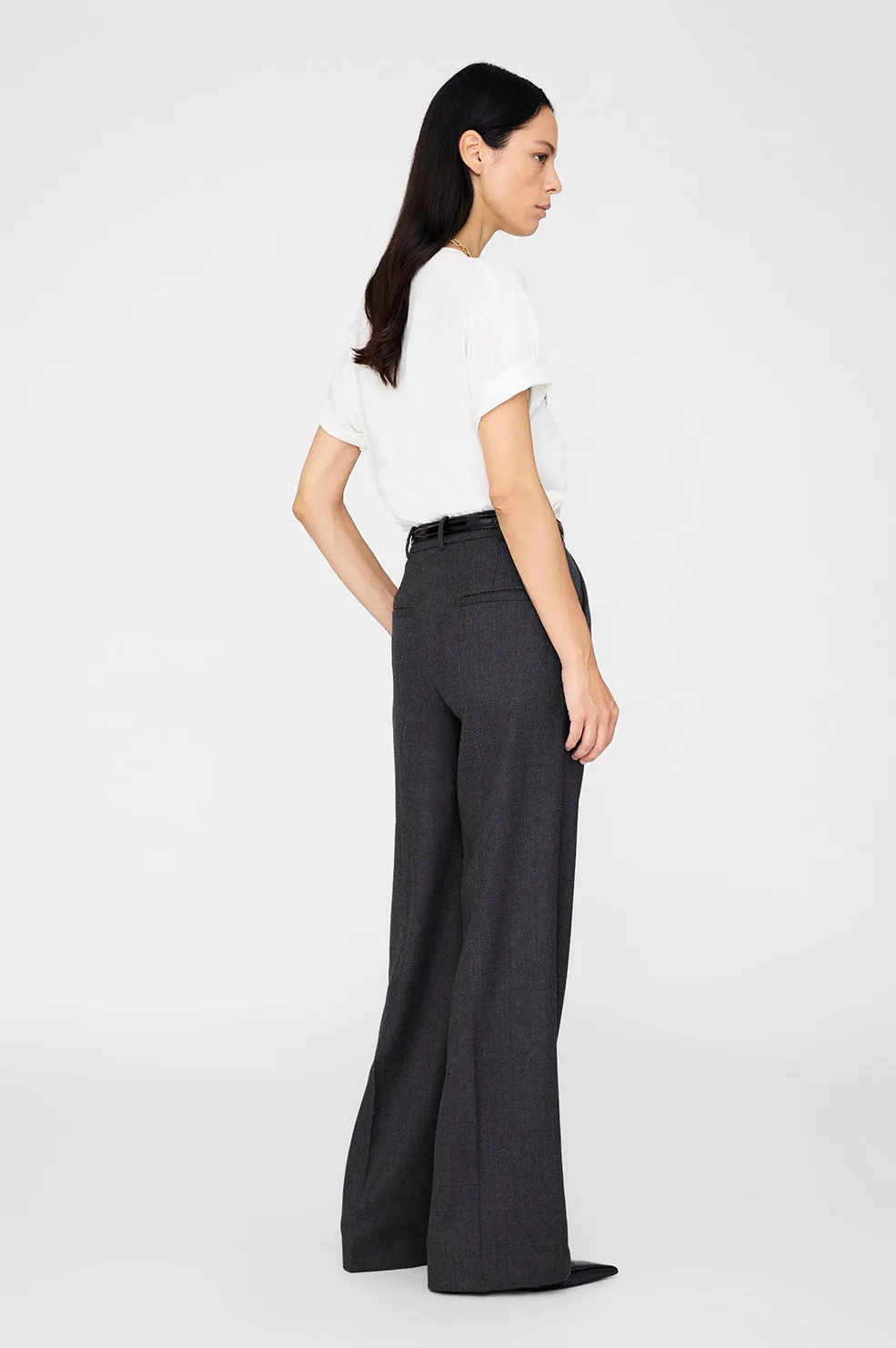 Trent Trouser - Dark Heather Grey sold by Anine Bing product image thumbnail 2