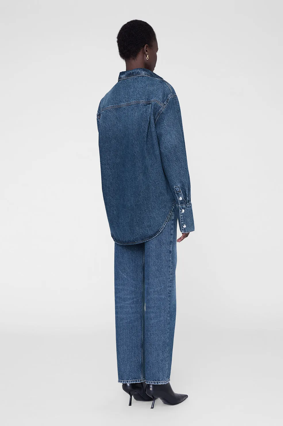 Dante Shirt - Mosaic Blue sold by Anine Bing product image thumbnail 5