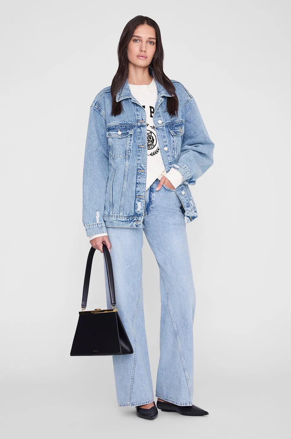 Miles Sweatshirt Collegiate - Cream sold by Anine Bing product image thumbnail 2