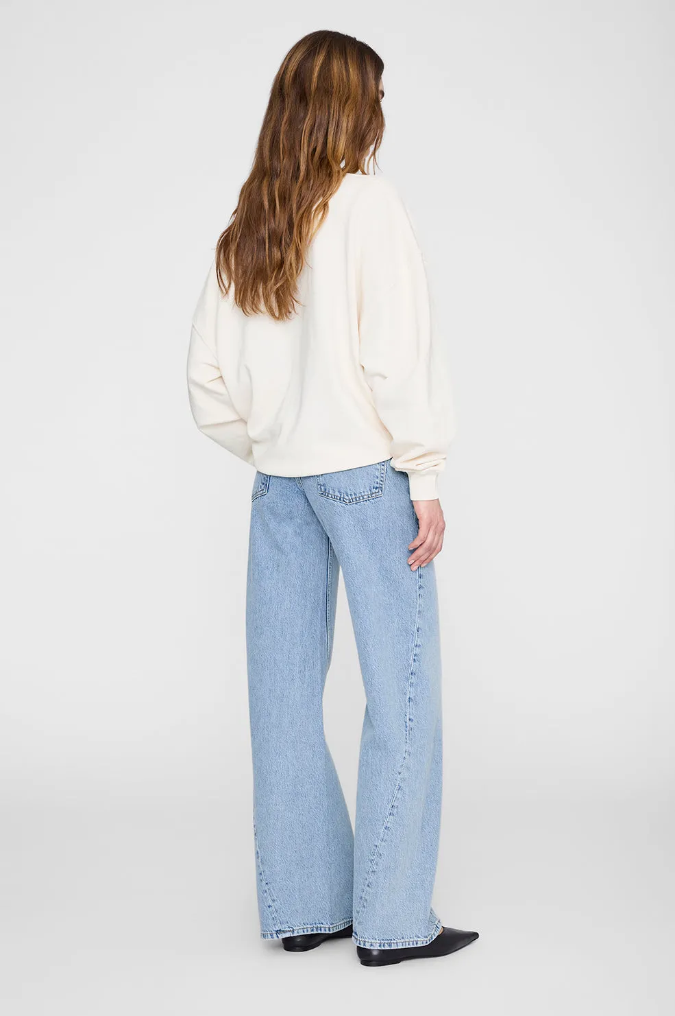 Miles Sweatshirt Letterman - Cream sold by Anine Bing product image thumbnail 5