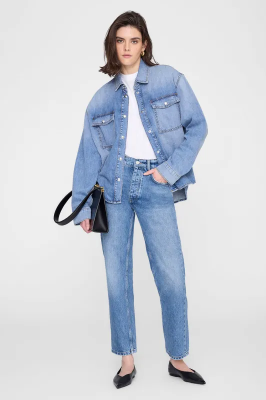 Paxton Shirt - Tidal Blue sold by Anine Bing