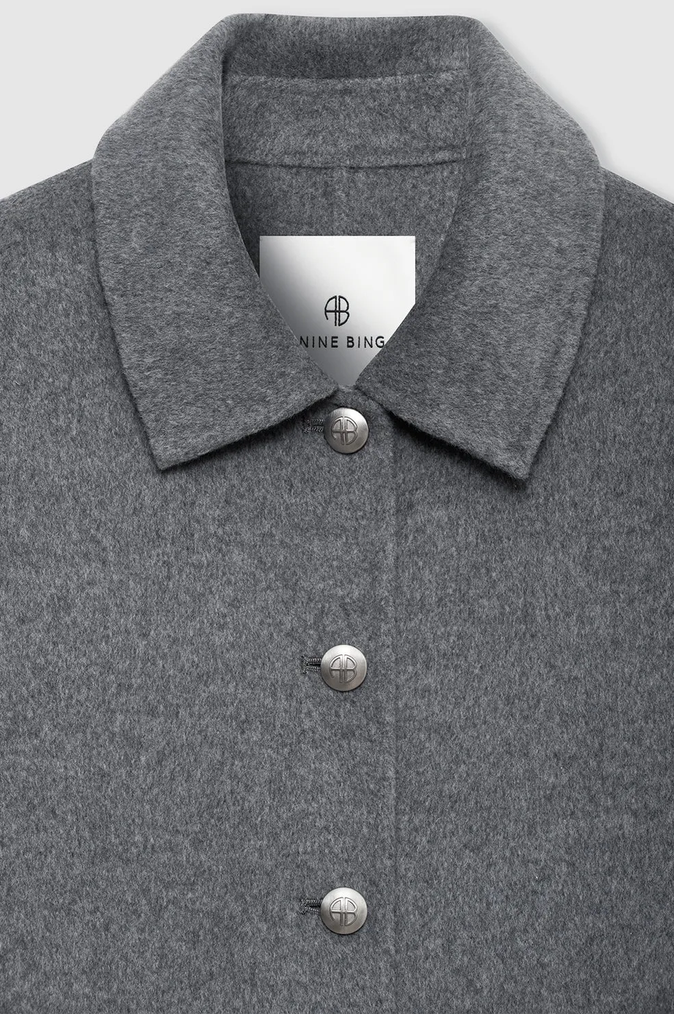 Luca Jacket - Heather Grey Cashmere Blend sold by Anine Bing product image thumbnail 4