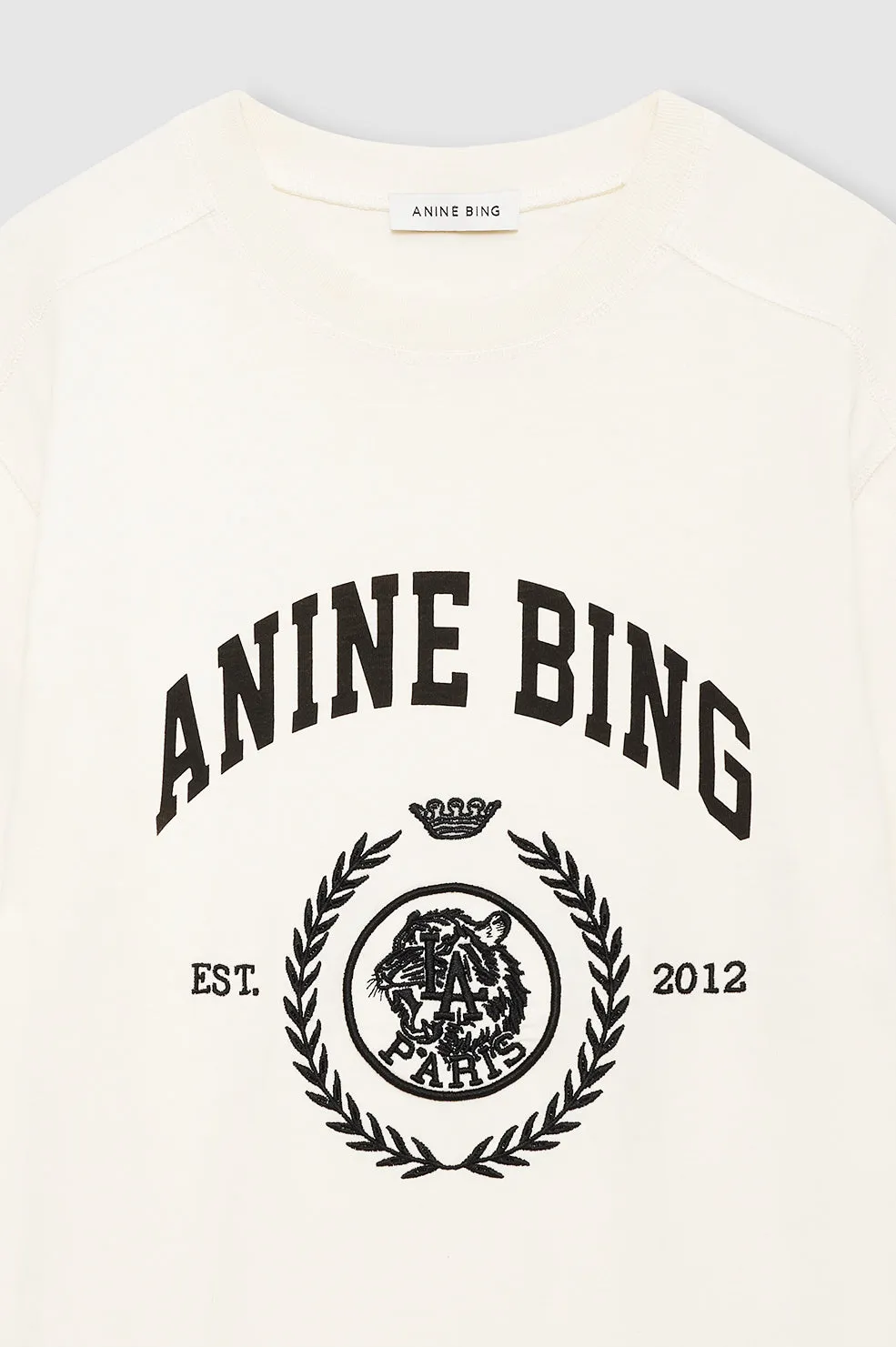Jaylin Tee Collegiate - Washed Cream sold by Anine Bing product image thumbnail 4
