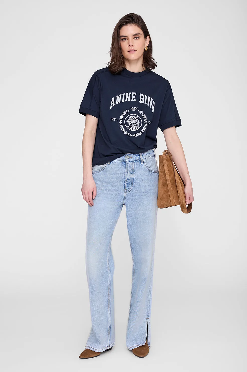 Jaylin Tee Collegiate - Navy sold by Anine Bing product image thumbnail 5