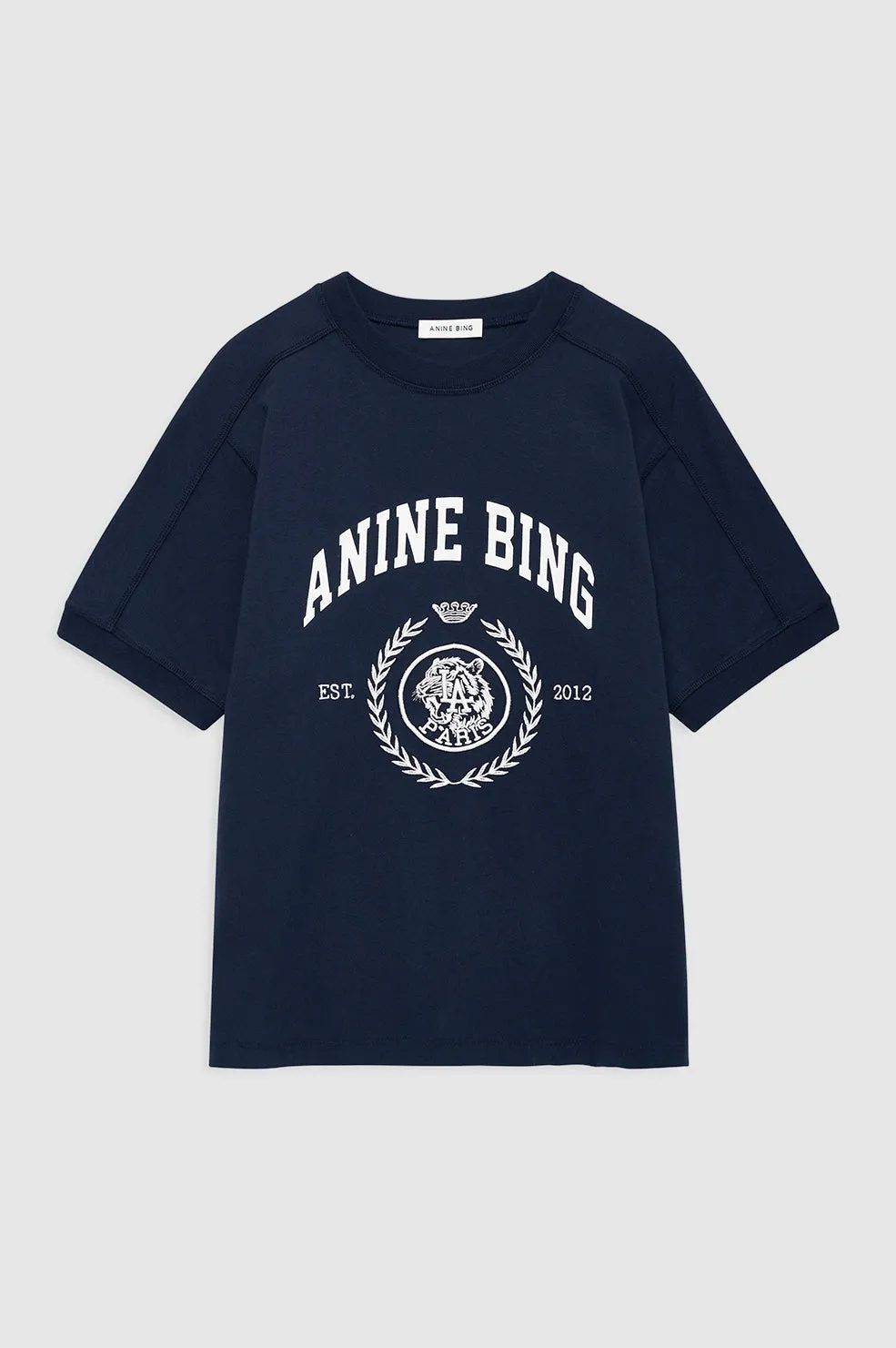 Jaylin Tee Collegiate - Navy sold by Anine Bing product image thumbnail 3